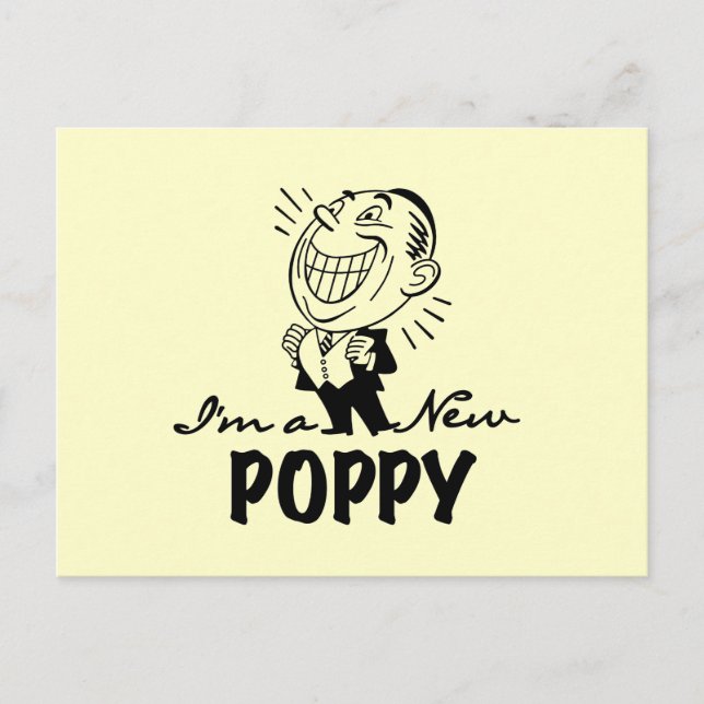 Carte Postale T-shirts et cadeaux Smiling New Poppy (Devant)