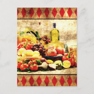 Carte Postale Table abondante