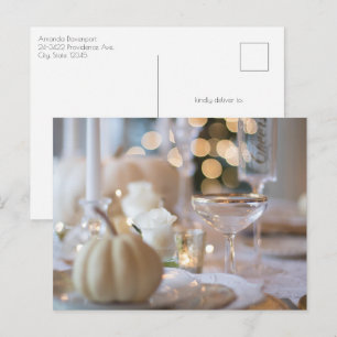 Carte Postale Table classique avec cadre soigné