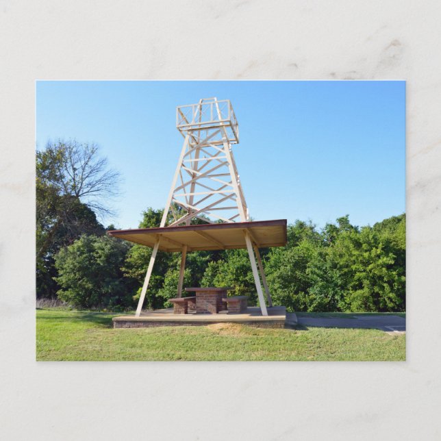 Carte Postale Table de pique-nique Derrick, autoroute I-20, Texa (Devant)