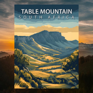 Carte Postale Table Mountain Afrique du Sud Iconique Le Cap