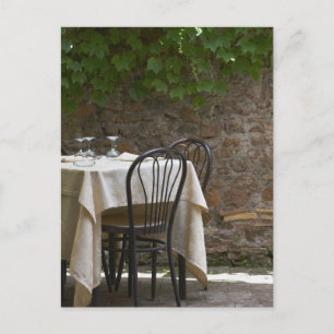 Carte Postale table romantique pour deux