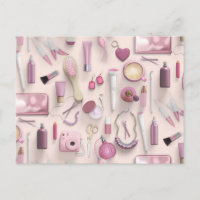 Table Vanité rose