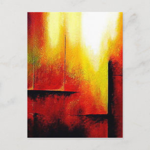 Carte Postale Tableau Abstrait de Hizli