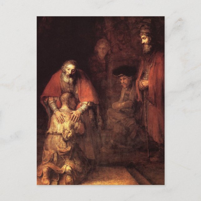 Carte Postale Tableau Art Rembrandt (Devant)