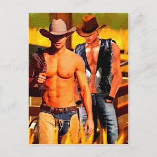 Carte Postale Tableau : Cowboy Corral
