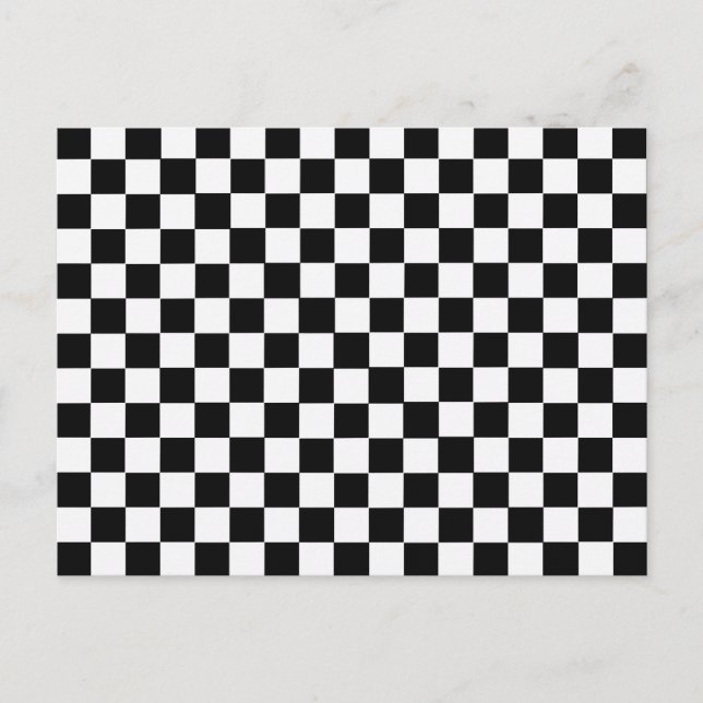Carte Postale Tableau de bord classique noir et blanc par STaylo (Devant)