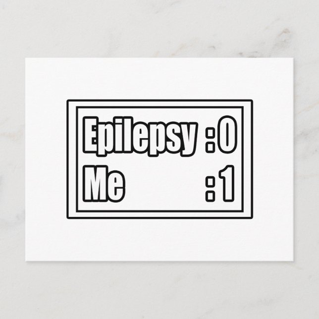 Carte Postale Tableau de bord de l'épilepsie (Devant)