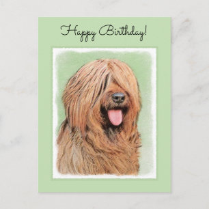 Carte Postale Tableau de bord - Joli art original chien