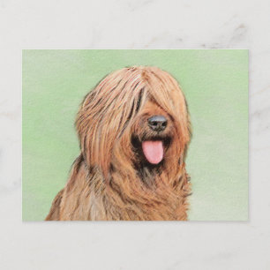 Carte Postale Tableau de bord - Joli art original chien