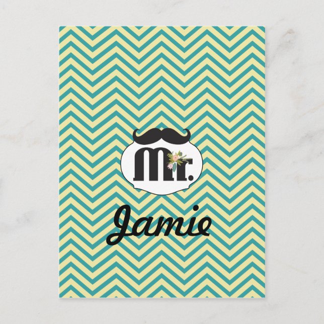 Carte Postale Tableau de bord M. Jaune et vert (Devant)