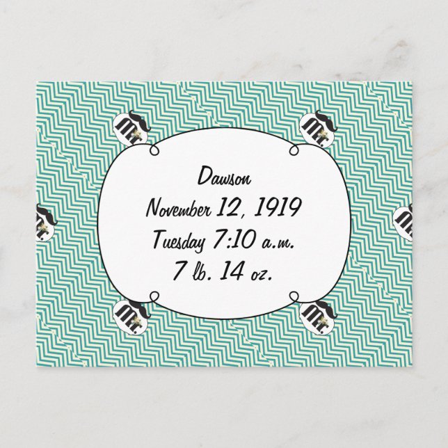 Carte Postale Tableau de bord M. Jaune et vert (Devant)