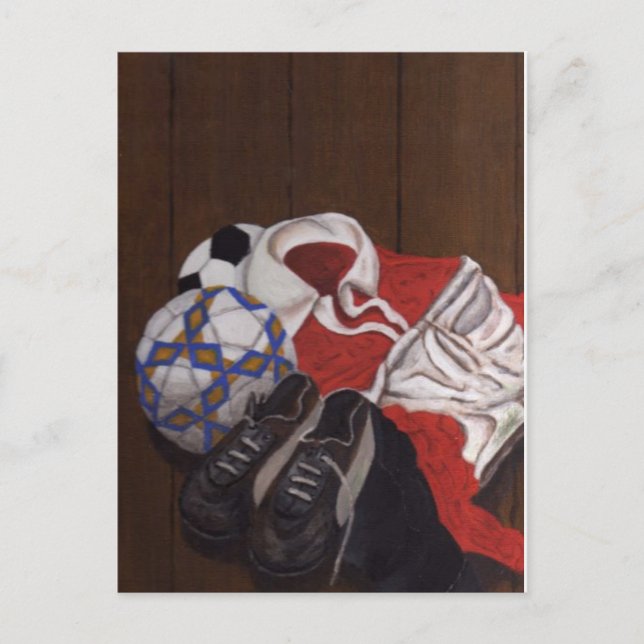 Carte Postale Tableau de football vintage (Devant)