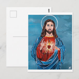 Carte Postale Tableau de Jésus-Christ par Alfred Fox