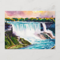 Tableau de l'aquarelle de Niagara Falls