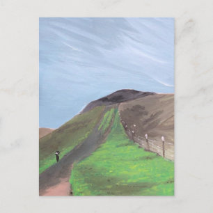 Carte Postale Tableau de randonnée en montagne