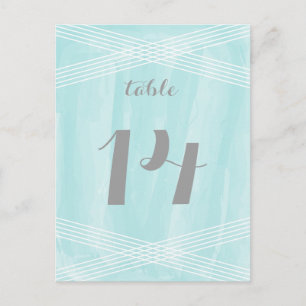 Carte Postale Tableau Déco Aquarelle Turquoise