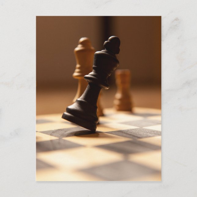 Carte Postale Tableau des échecs (Devant)