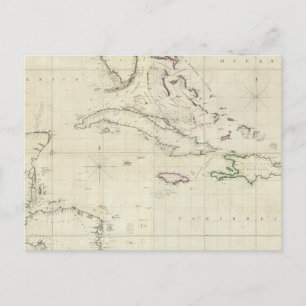 Carte Postale Tableau général des Antilles