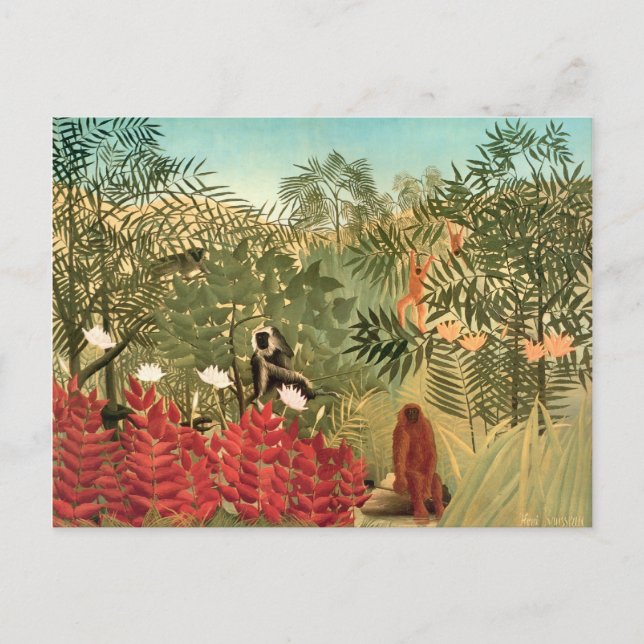 Carte Postale Tableau Henri Rousseau (Devant)