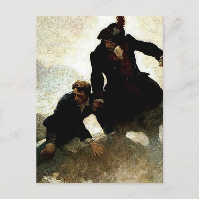Carte Postale Tableau "Kidnapped" par NC Wyeth (Devant)