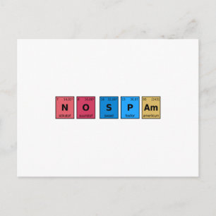 Carte Postale Tableau périodique sans spam
