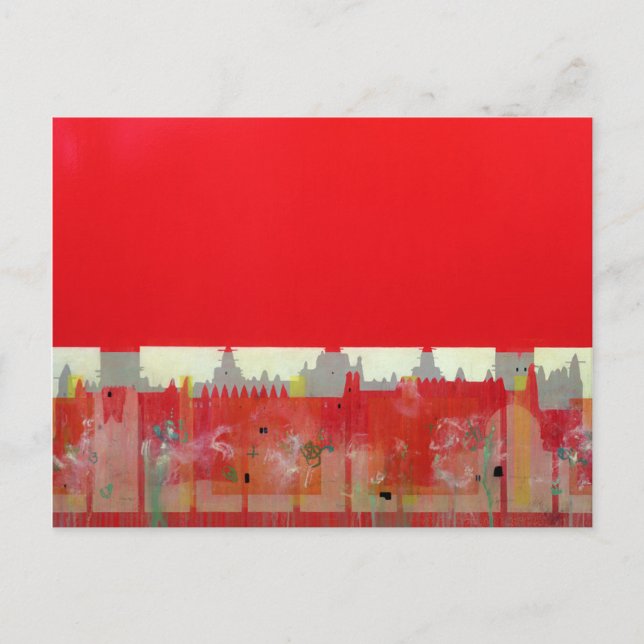 Carte Postale Tableau rouge (Devant)