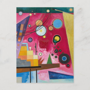 Carte Postale Tableau rouge lourd par Kandinsky