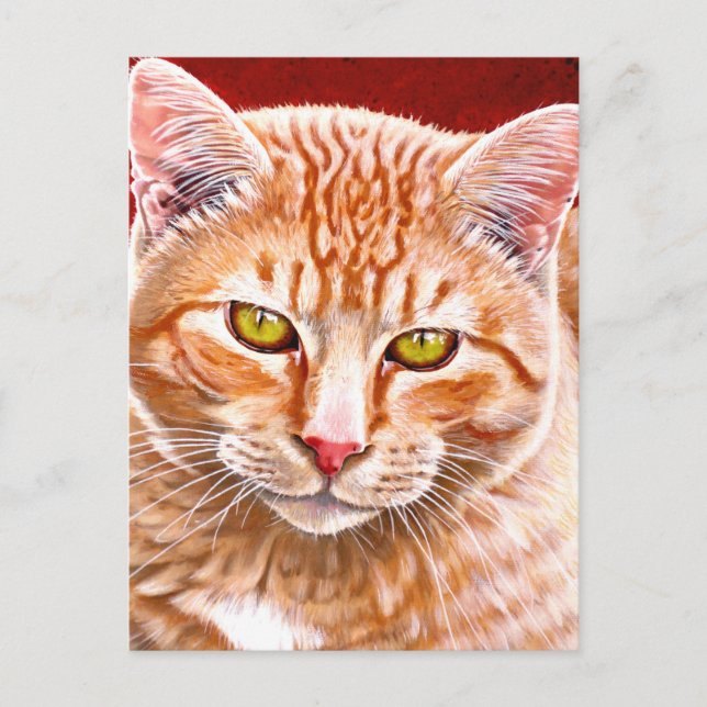 Carte Postale Tableau Tabby Orange (Devant)