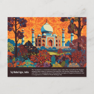 Carte Postale Tableau Tajmahal