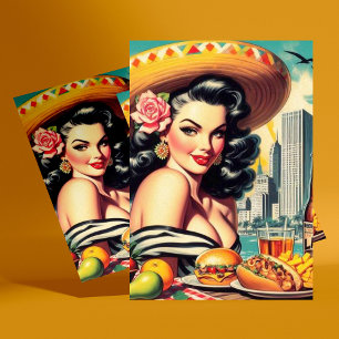 Carte Postale Tableau vintage Latina
