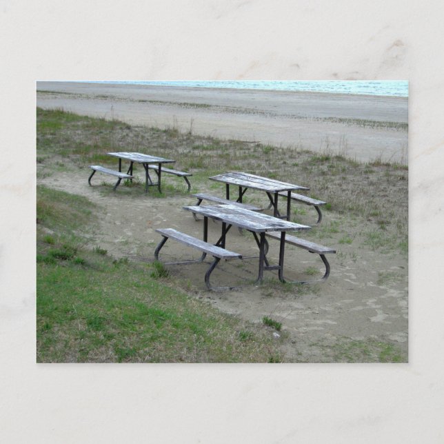 Carte Postale Tables Plage de Wasaga (Devant)