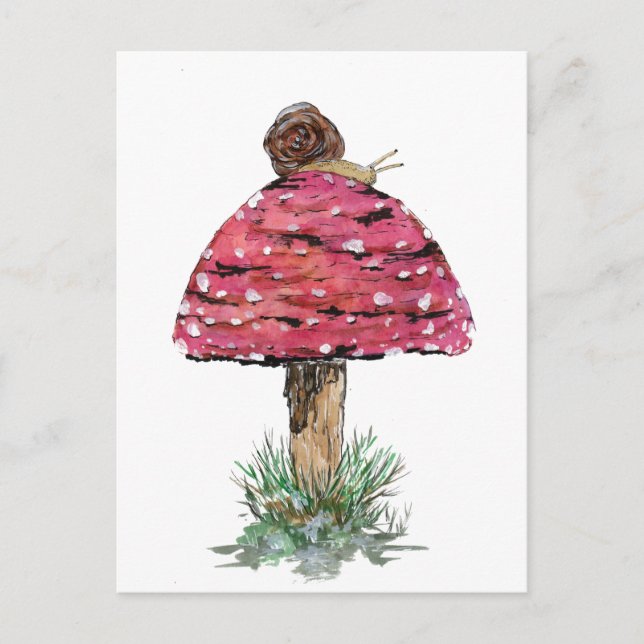 Carte Postale Tabouret et escargot de l'ail (Devant)