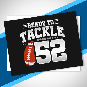 Carte Postale Tackle 52e anniversaire 52 ans Anniversaire de cou