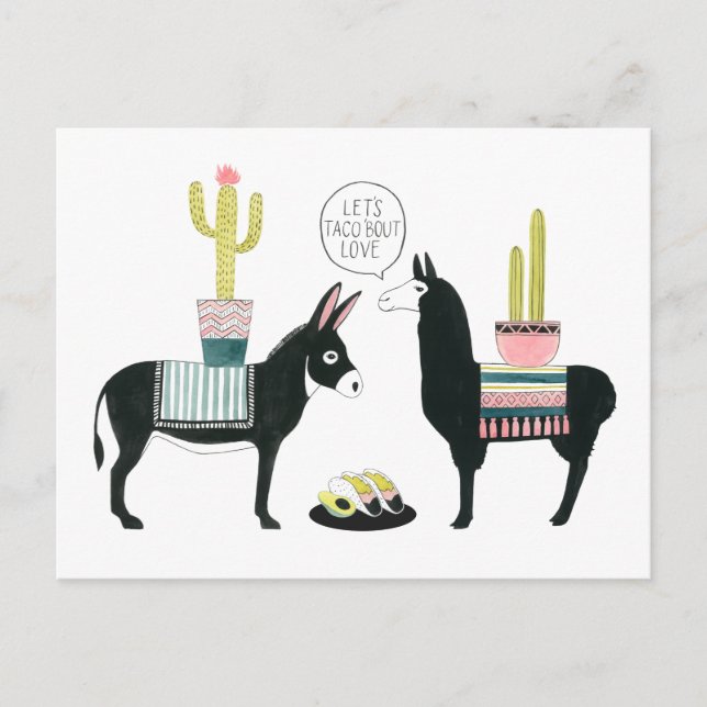 Carte Postale Taco à propos d'amour (Devant)