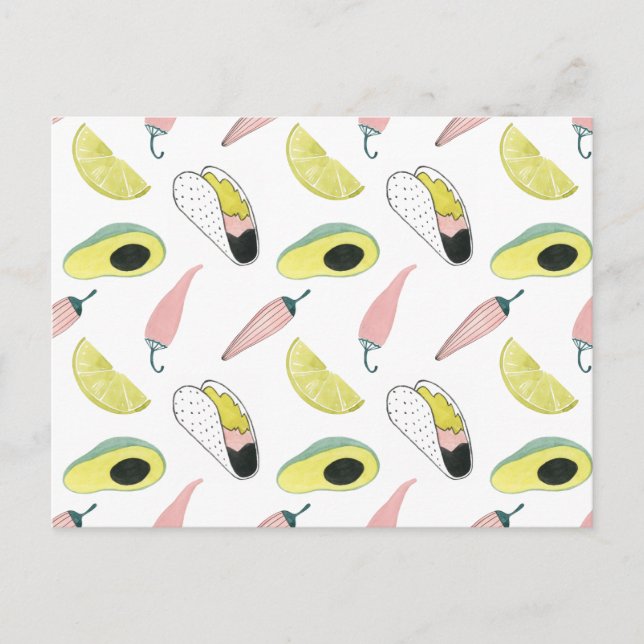 Carte Postale Taco à propos d'amour | Taco Element Circle (Devant)