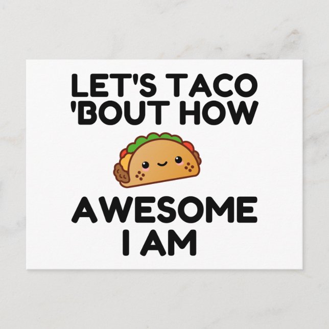 Carte Postale Taco 'Bout (Devant)