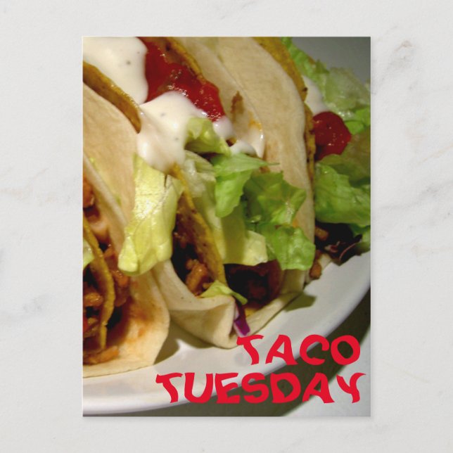 Carte Postale Taco mardi tacos photo (Devant)