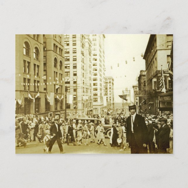 Carte Postale Tacoma Washington Downtown (Devant)