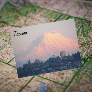 Carte Postale Tacoma, Washington et Mount Rainier Travel