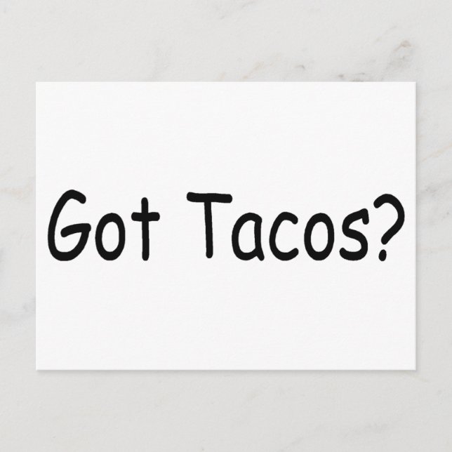 Carte Postale Tacos (Devant)
