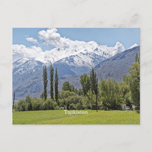 Carte Postale Tadjikistan photo de paysage pittoresque (Devant)
