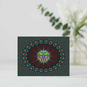 Carte Postale Taggert Bug dans un cadre circulaire 24 points