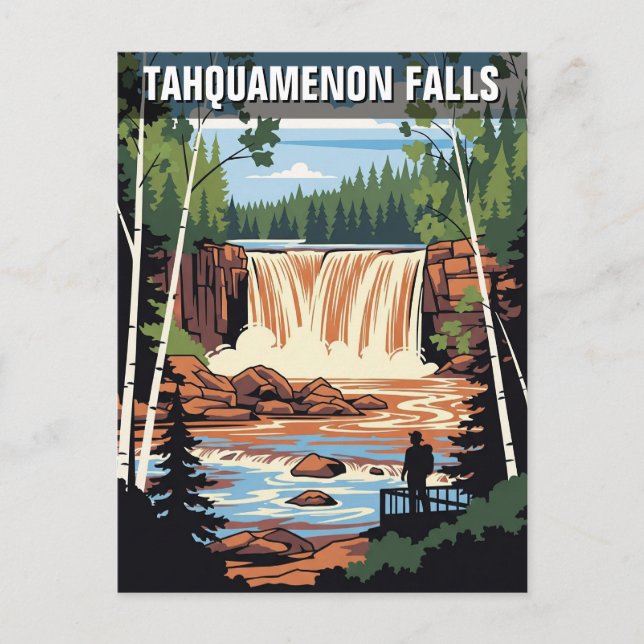 Carte Postale Tahquamenon Falls Michigan Travel (Devant)