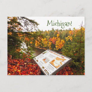 CARTE POSTALE, TAHQUAMENON FALLS STAPARK, MICHIGAN