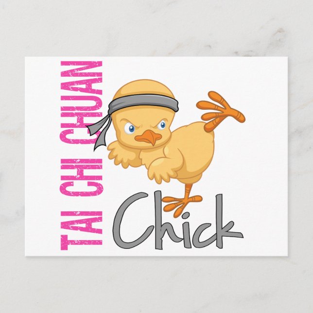 Carte Postale Tai Chi Chuan Chick (Devant)