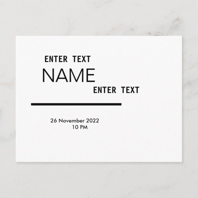 Carte postale, Taille : Carte postale standard, Pa (Devant)