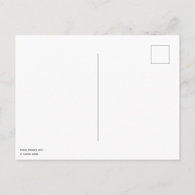 Carte postale, Taille : Carte postale standard, Pa (Dos)