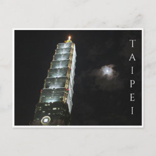 Carte Postale taipei 101 nuit