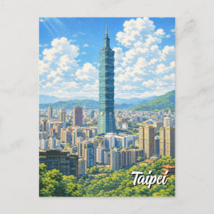 Carte Postale Taipei 101 Taïwan